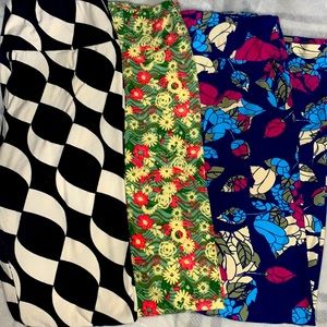 3 Pair of LuLaRoe Leggings OS